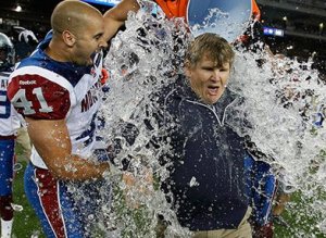 After a week 1 win (shown here), Dan Hawkins and the Alouettes have struggled, losing their last three games. (Photo courtesy of cfl.ca)